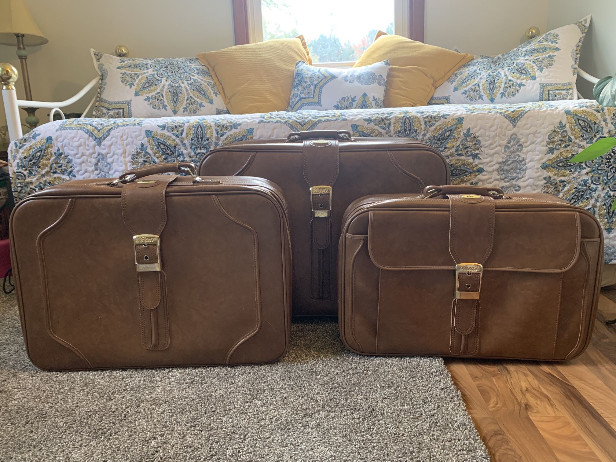 Vintage Verdi 3 piece luggage set