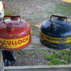 Vintage gas cans