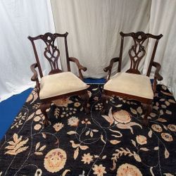 2 antique style dining chairs they are