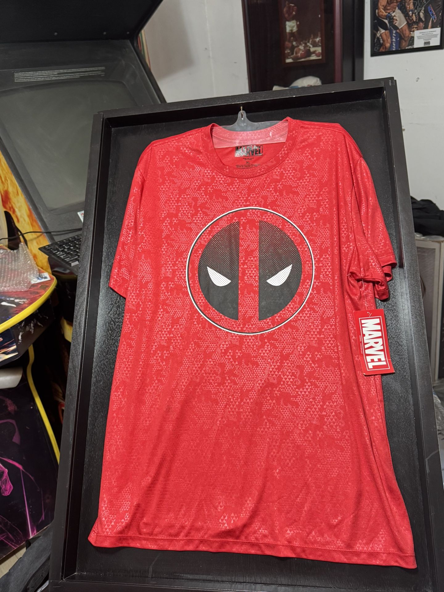 Deadpool Shirt Size XL Holographic Dri Fit Marvel Brand New with Tags