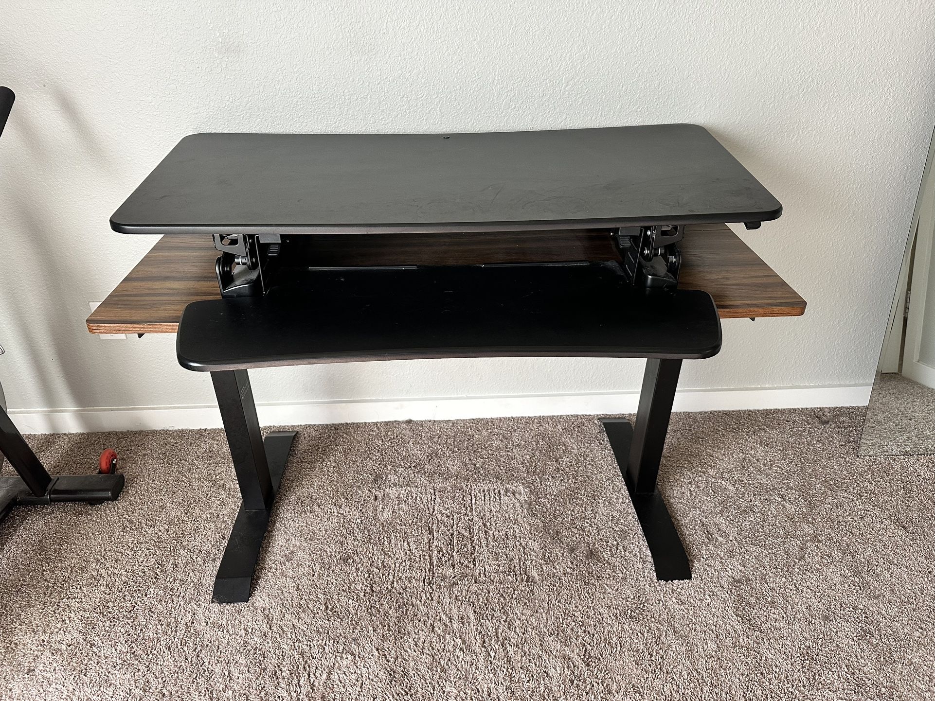 47"W Manual Sit-Stand Desk Converter