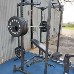 Northern Lights Squat rack / gym / gymnasio / Olympic Weight Plates / pesas / bench press / Power Rack / Fitness