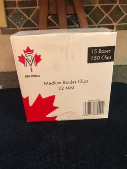 Medium binder clips 32mm - 15 boxes: 150 clips