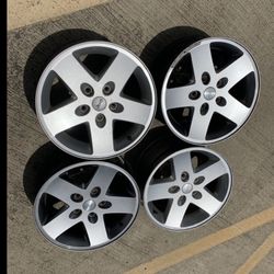 4 — 17x7.5 5x5 5x127 Stock Jeep Wrangler Wheels Rims !!!!!!!!!!!!