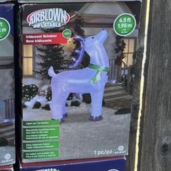brand new Christmas Airblown Inflatable Iridescent Reindeer