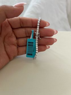 4.97  Carat  Moissanite tennis bracelet 7in