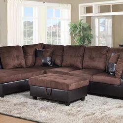 Sectional And Ottoman 