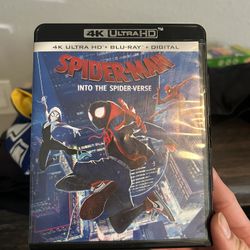 Spider-Man Into The Spider Verse Blue Ray 4k HD 