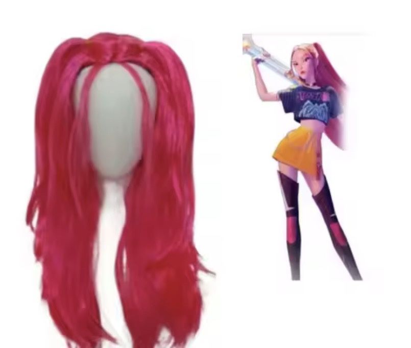 Halloween Mira Demon Hunters Hair Wig 