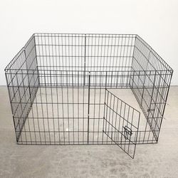 Brand New $35 Foldable 24” Tall x 24” Wide x 8-Panel Pet Playpen Dog Crate Metal Fence Exercise Cage 