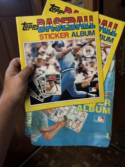 (2) 1981 Topps Baseball Sticker Albums w/ original retail box