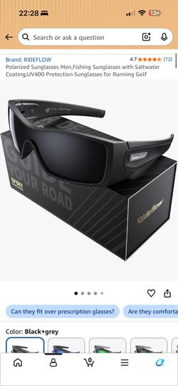 New Polarized Sunglasses Men,Fishing Sunglasses with Saltwater Coating,UV400 Protection Sunglasses for Running Golf