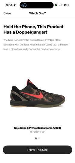 Italian camo Kobe 12.5