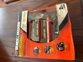 Black & Decker MAXX SST 400W Power Inverter – VEC1046BD – Original Box