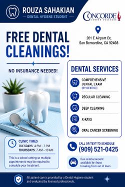 Free dental cleaning !