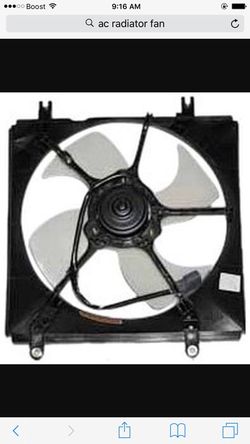 Ac radiator fan