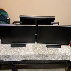 3 HP Computer Monitors 