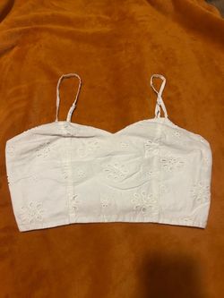 White crop top