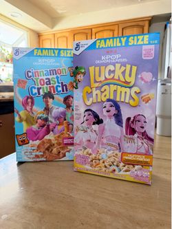 Limited Edition KPop Demon Hunters Cereal Bundle - Saja Boys & Huntrix (2-Box Set)