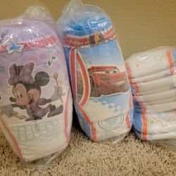 Huggies Pull Up 2T-3T, 3T-4T, Pampers Splashers 3-4