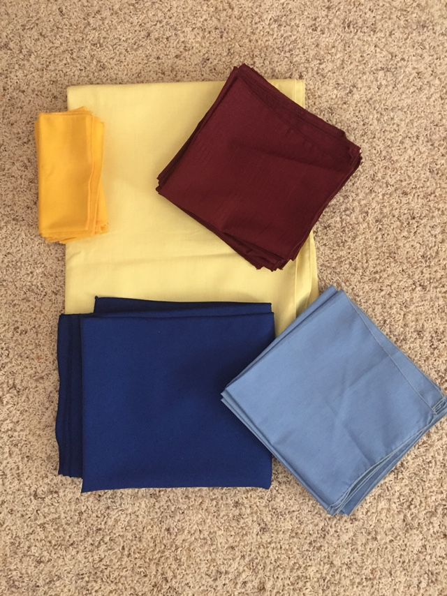 Assorted Cotton Table cloths and napkins