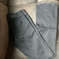 Black Bell Bottom Jeans 