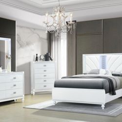 New LED.  Bedroom Set In Stock For Fast Delivery 