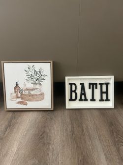 Bathroom wall hanging/ $3 to $7
