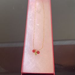 New Cherry Pendant Necklace 