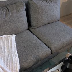 West Elm right armed loveseat