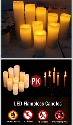 Flameless Candles Led Candles Pack of 9