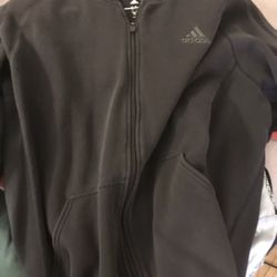 Adidas Full Zip Hoodie Large Black