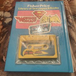 DC Comics Batman and Robin Graphic Novel - The Case of the Laughing Sphinx with story tape