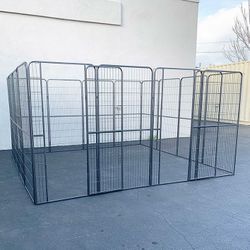 (NEW) $360 Heavy Duty 10x10x5ft Tall Pet Playpen 16-Panel Dog Crate Kennel Exercise Cage Fence