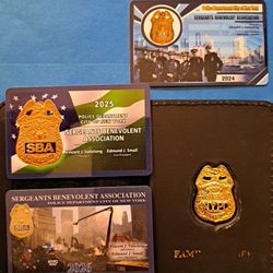 2026 NOVELTY NYC SBA SERGEANTS FADED FAMILY MEMBER WALLET SET FREE COURTESY 