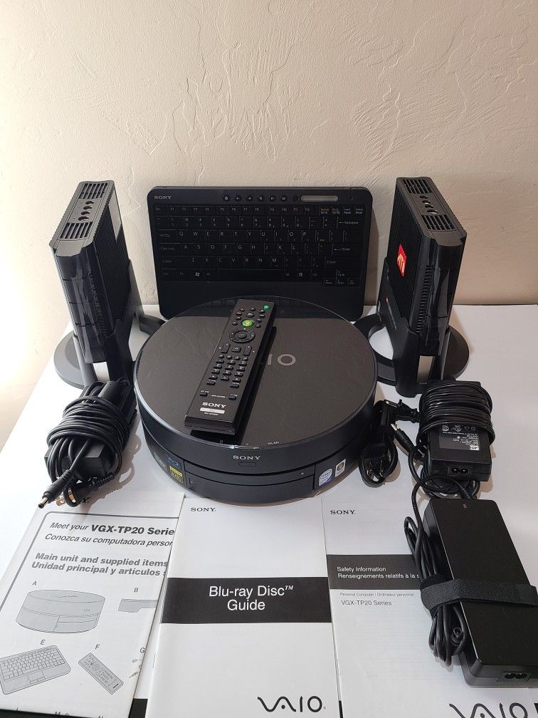 Sony Vaio VGX-TP20 SERIES Personal Computer With Windows 10, Cable