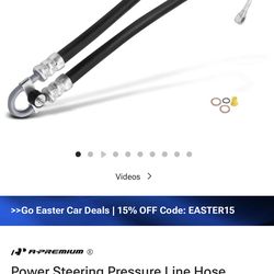 Power steering pressure line hose BMW