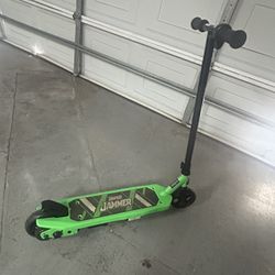 Hyper Jammer Kids Electric Scooter 12 Volt Battery Powered Scooter - Green: Steel Frame, 10 MPH