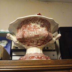 Beautiful Vintage Footed Serving Bowl