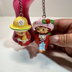 Vintage Kenner Strawberry Shortcake Miniatures Strawberry Shortcake vintage  Keychain 