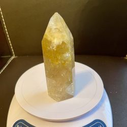 Citrine Tower With Rainbows. 0.479lb