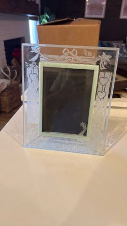 Etched Glass Photo Frame, Snow White