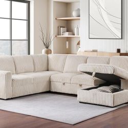 Fabric Livingroom Furniture Sectional Couches Sofa Sleepers Only $54 Down No Credit Needed 