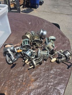 Antique fishing reels