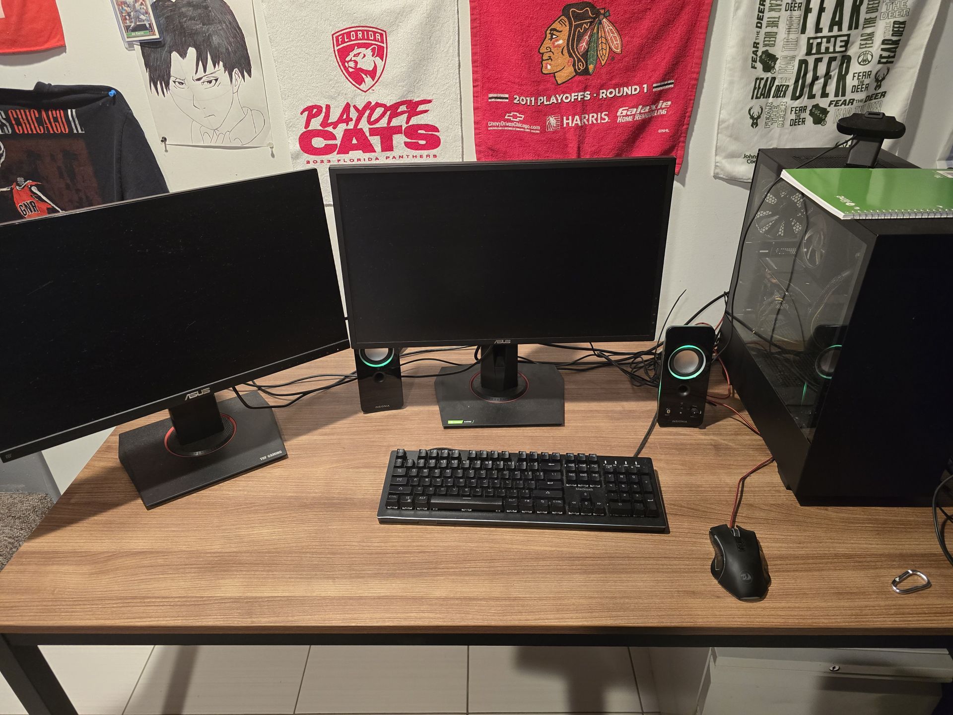 Gaming PC + Dual Monitors Setup – $600 OBO