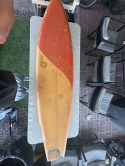 Sundine Surfboard 7’6 — Retro Orange / Yellow