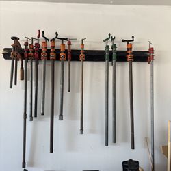 Wood clamps all different sizes