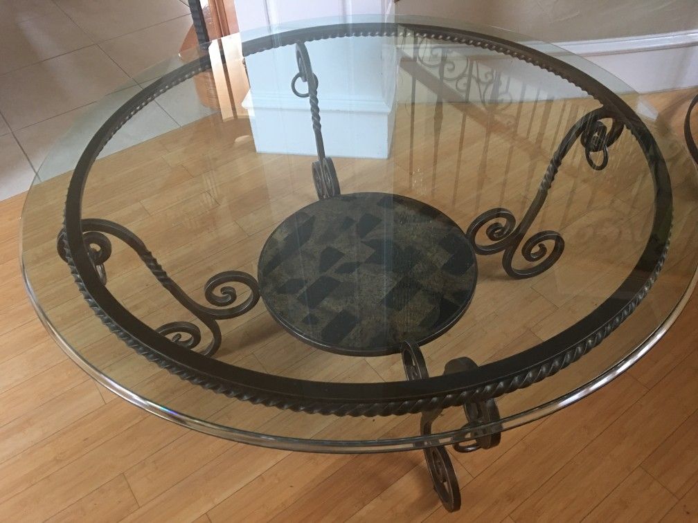 Henredon Designer Glass Coffee Table