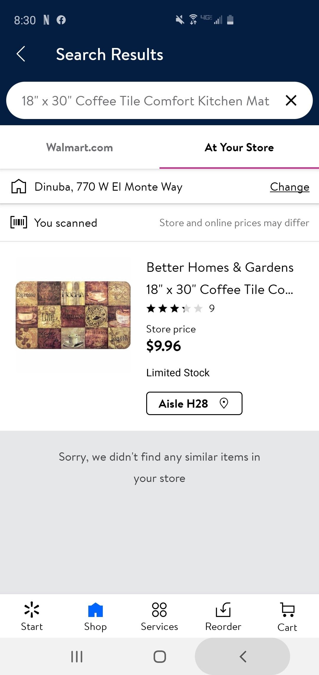 New kitchen mat asking 8