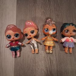 4 Mini LOL Dolls